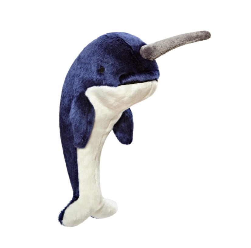 Fluff & Tuff - Bleu Narwhal Dog Toy