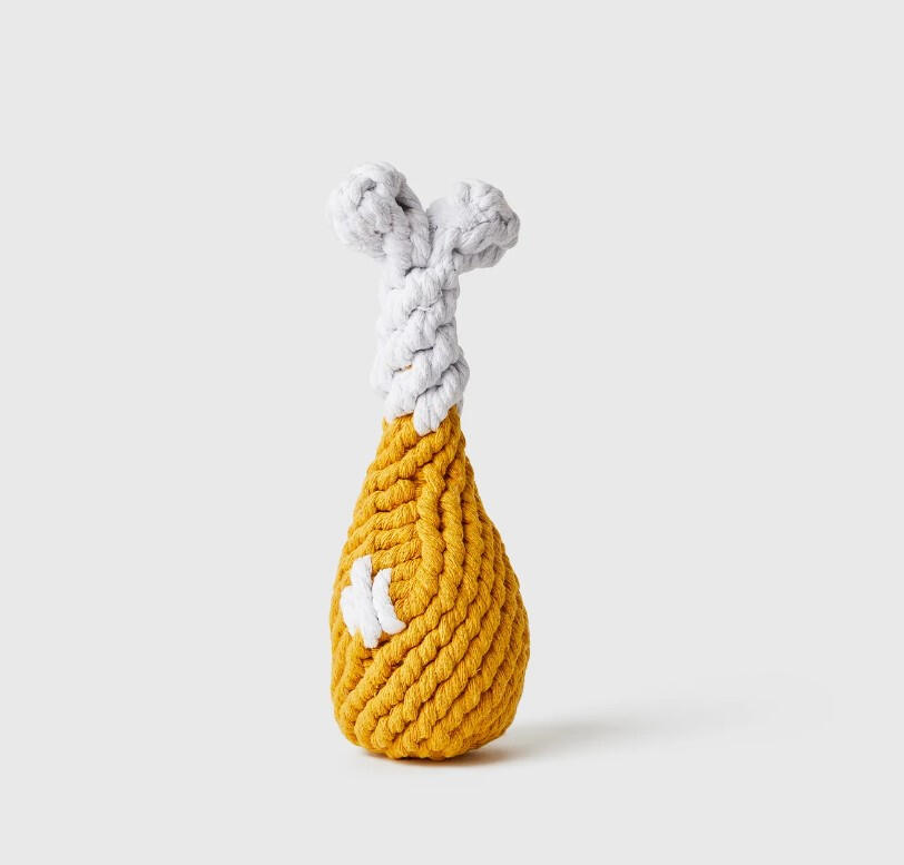 Jax & bones - Chicken Drumstick Rope Dog Toy